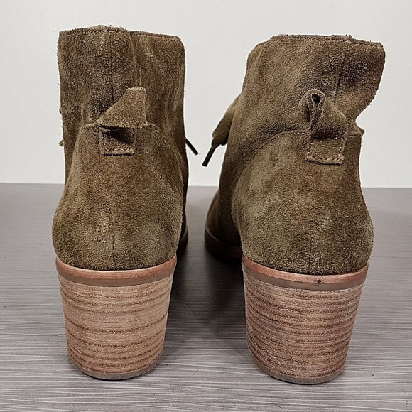 Caslon 'Gia' Lace-Up Bootie, Taupe Suede, Womens Size 8 US / 38 - Picture 5 of 9